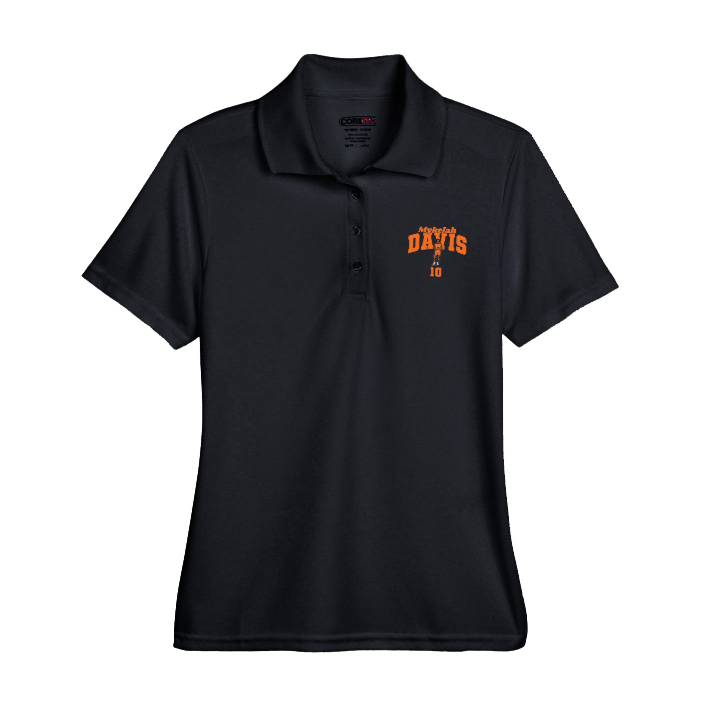 Womens Performance Polo — Signature Arch in Black