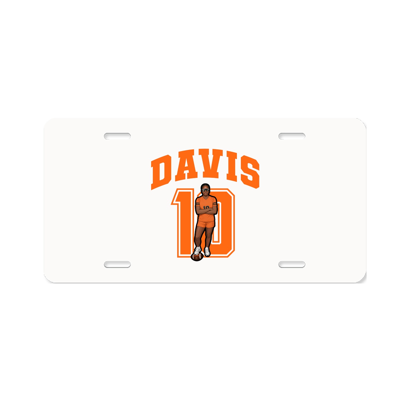 License Plate — Number in Classic