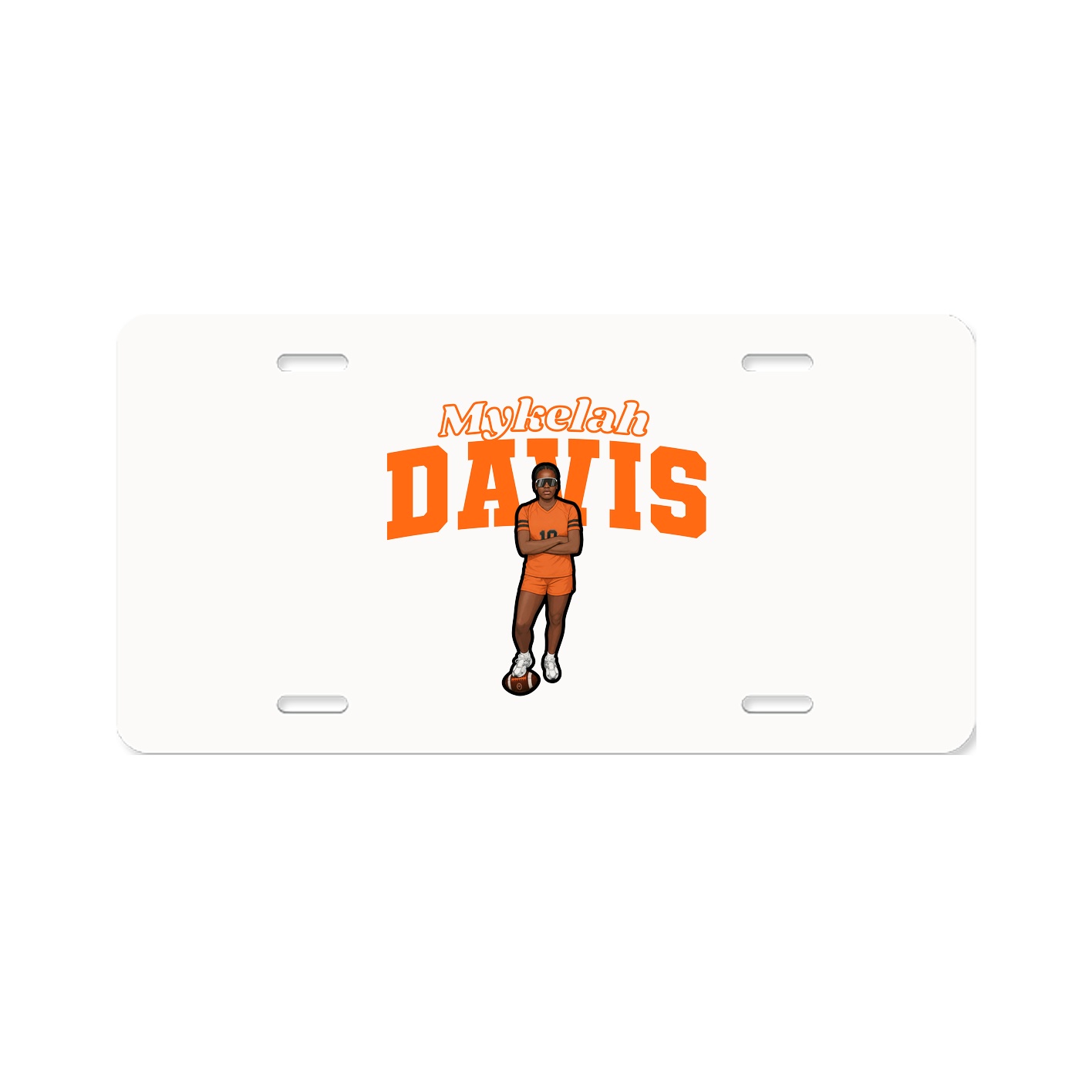 License Plate — Name Arch in Classic
