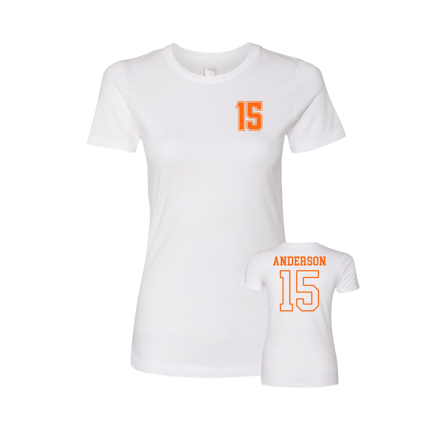 Womens Tee — Chest Back in White