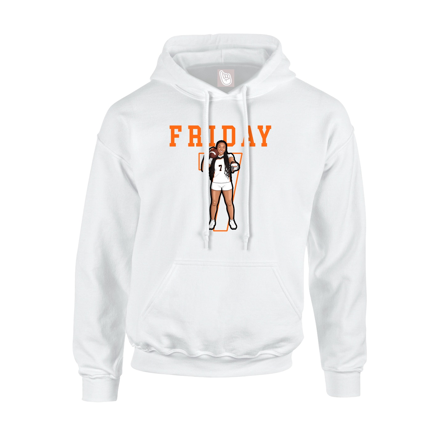 Hoodie — Shirsey in White