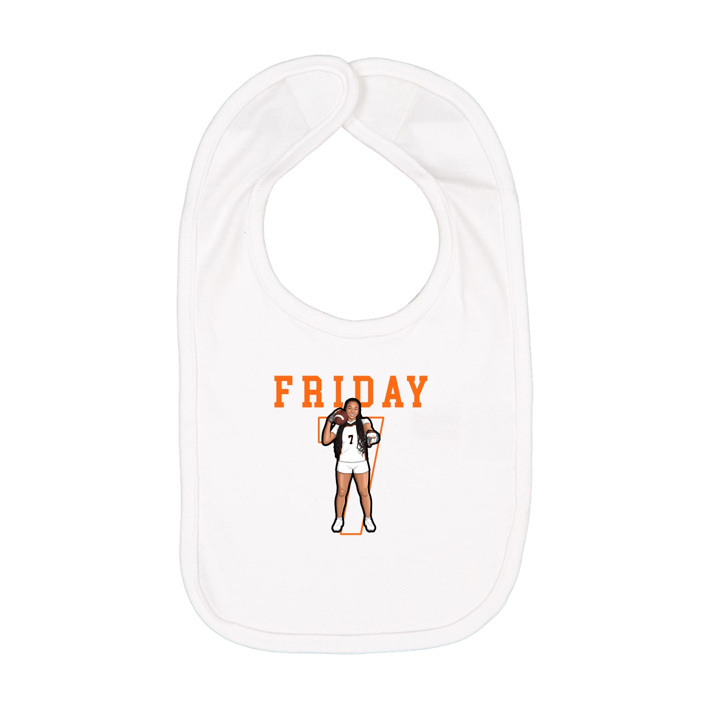 Infant Bib — Shirsey in White