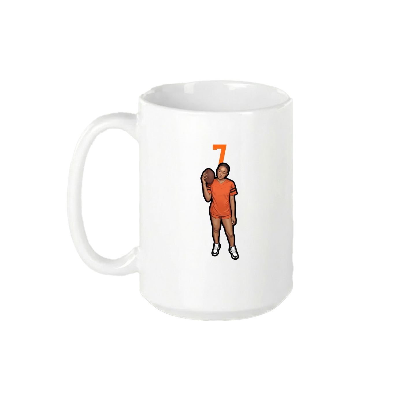 15oz Coffee Mug — Number Top in White