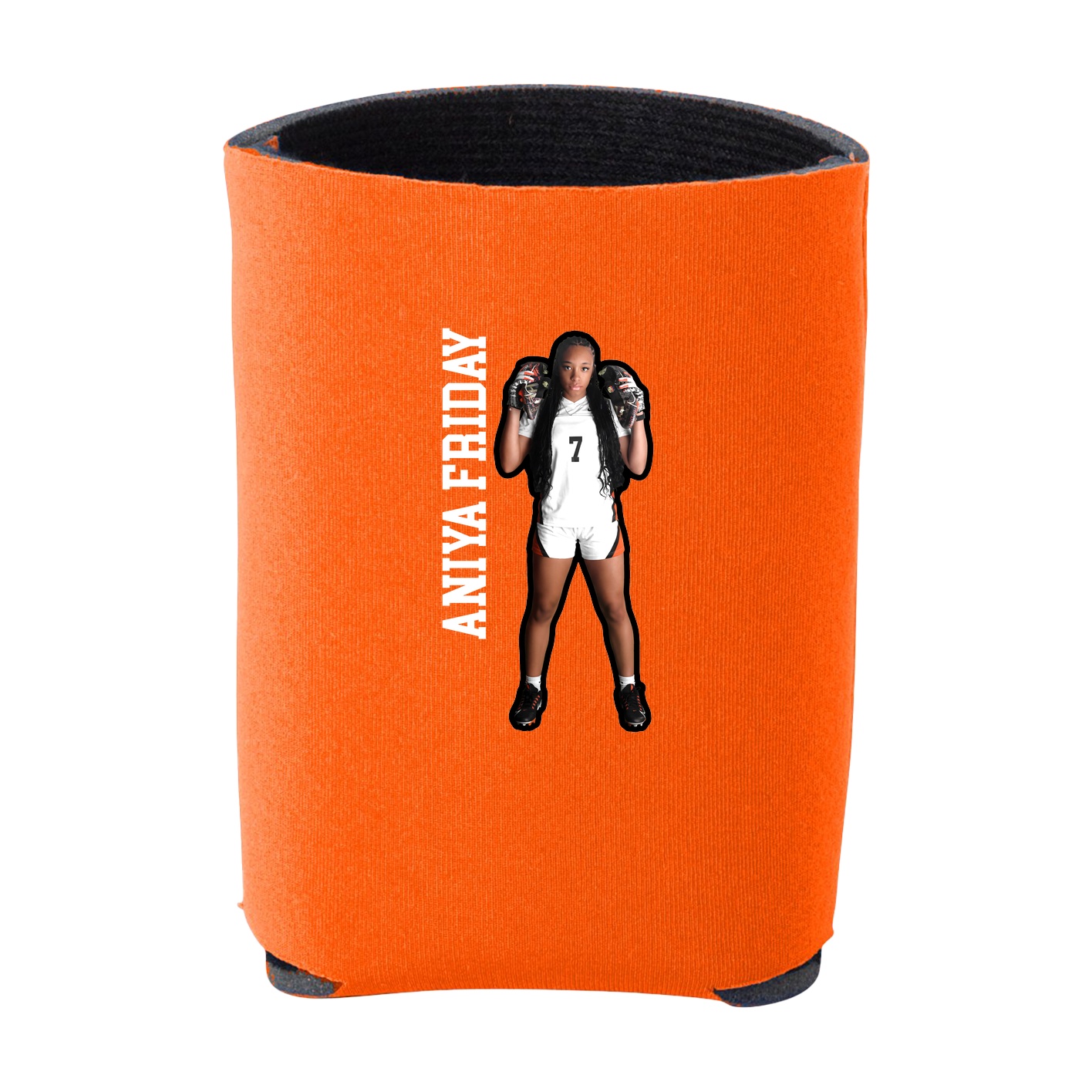 Can Holder — Name Vertical in Orange