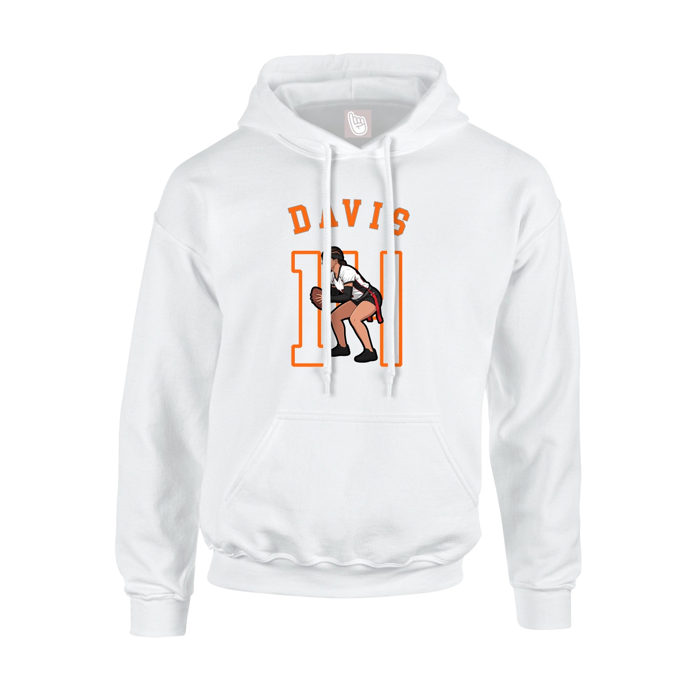 Hoodie — Shirsey Arch in White