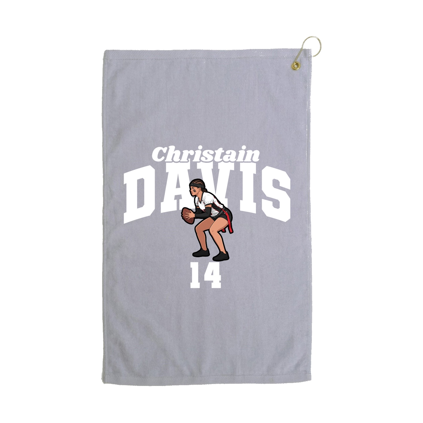 Golf Towel — Signature Arch in Grey