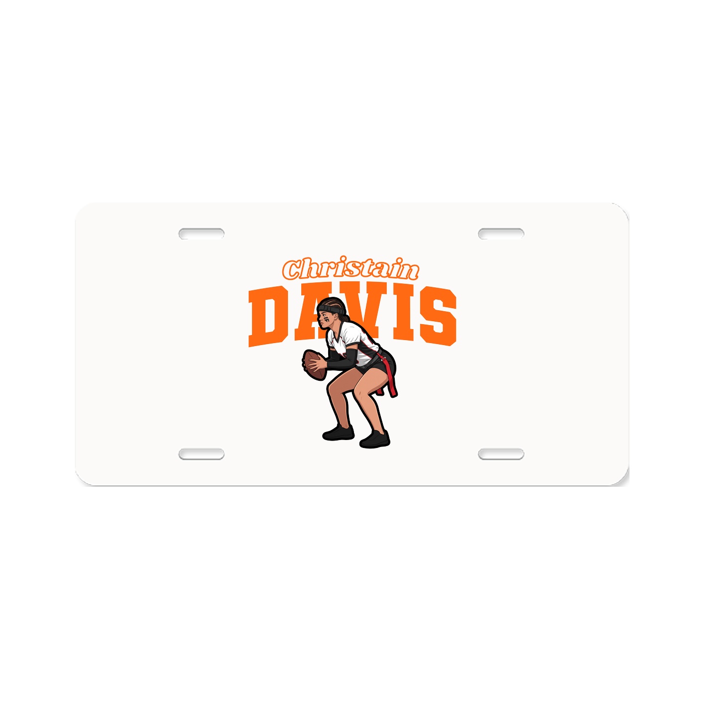 License Plate — Name Arch in Classic