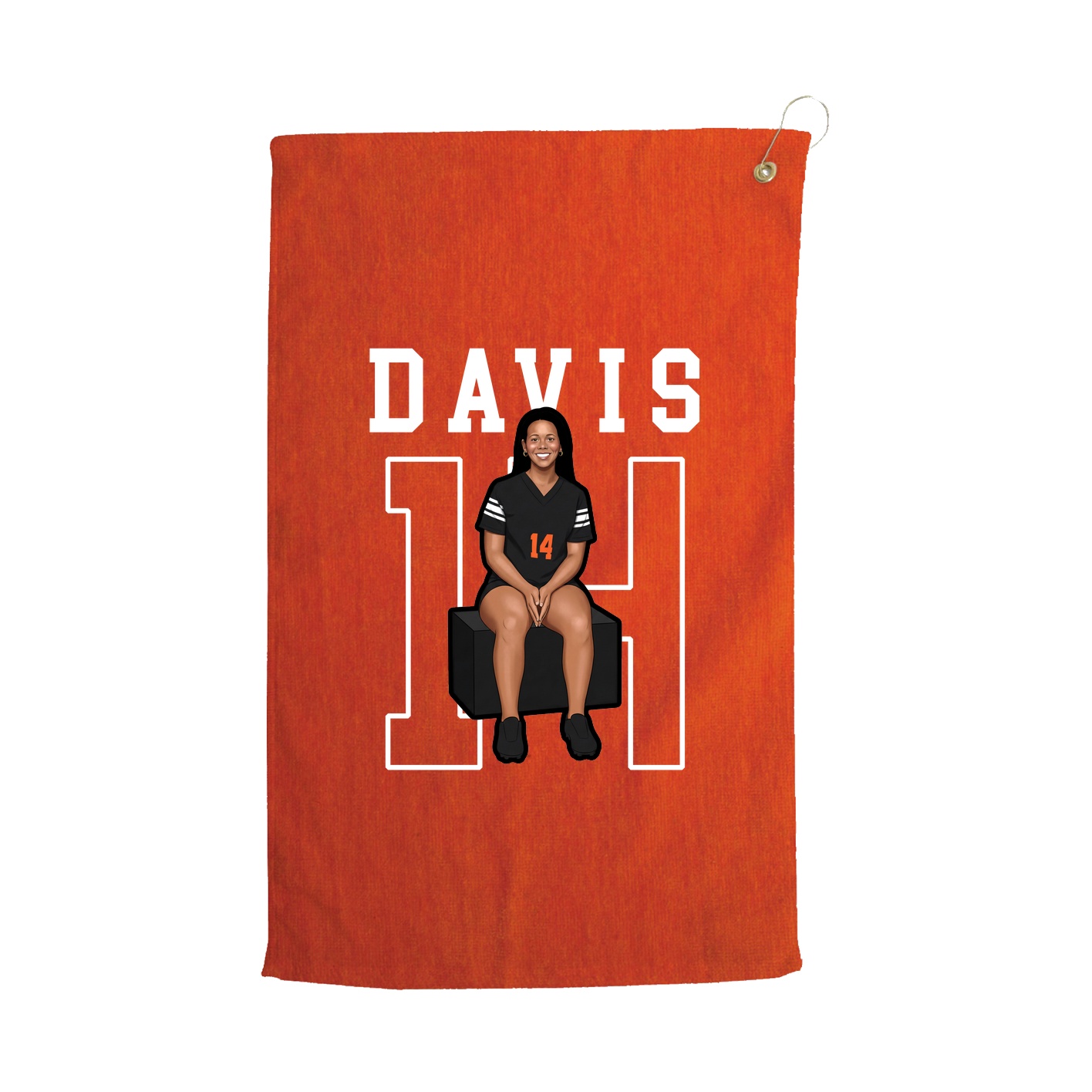 Golf Towel — Shirsey in Orange