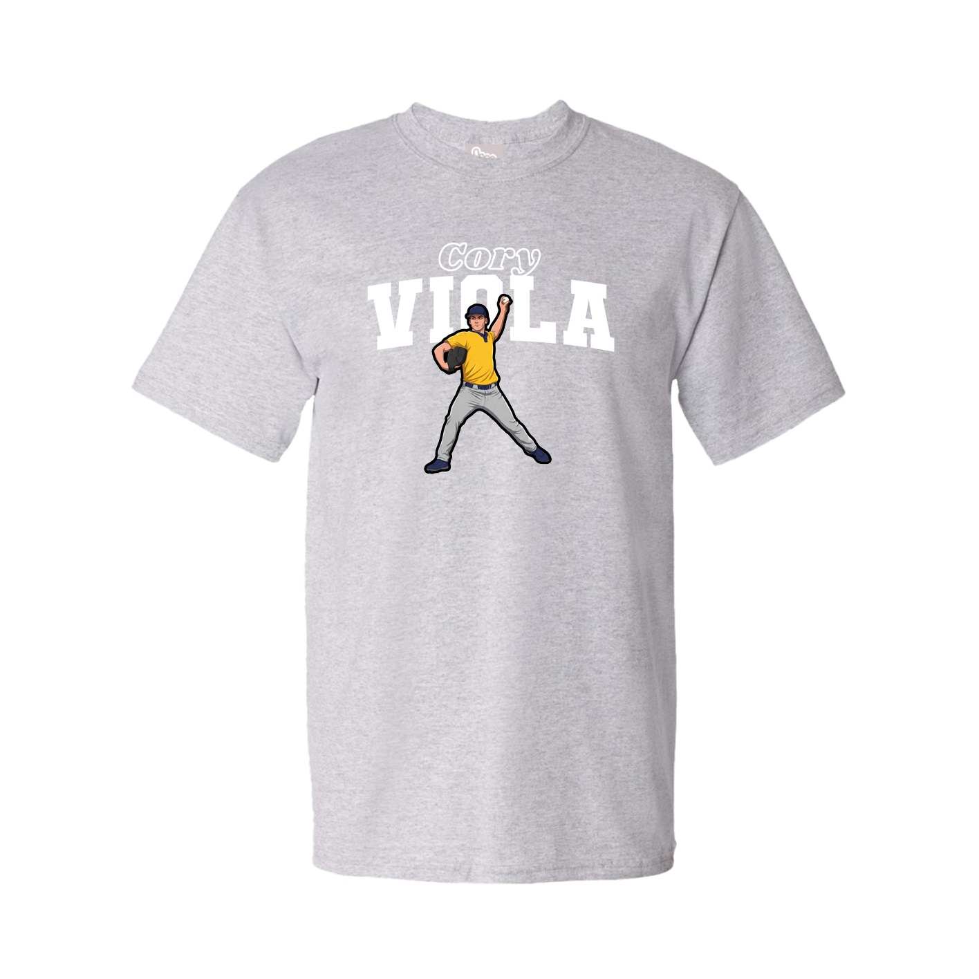 Tee — Name Arch in Grey