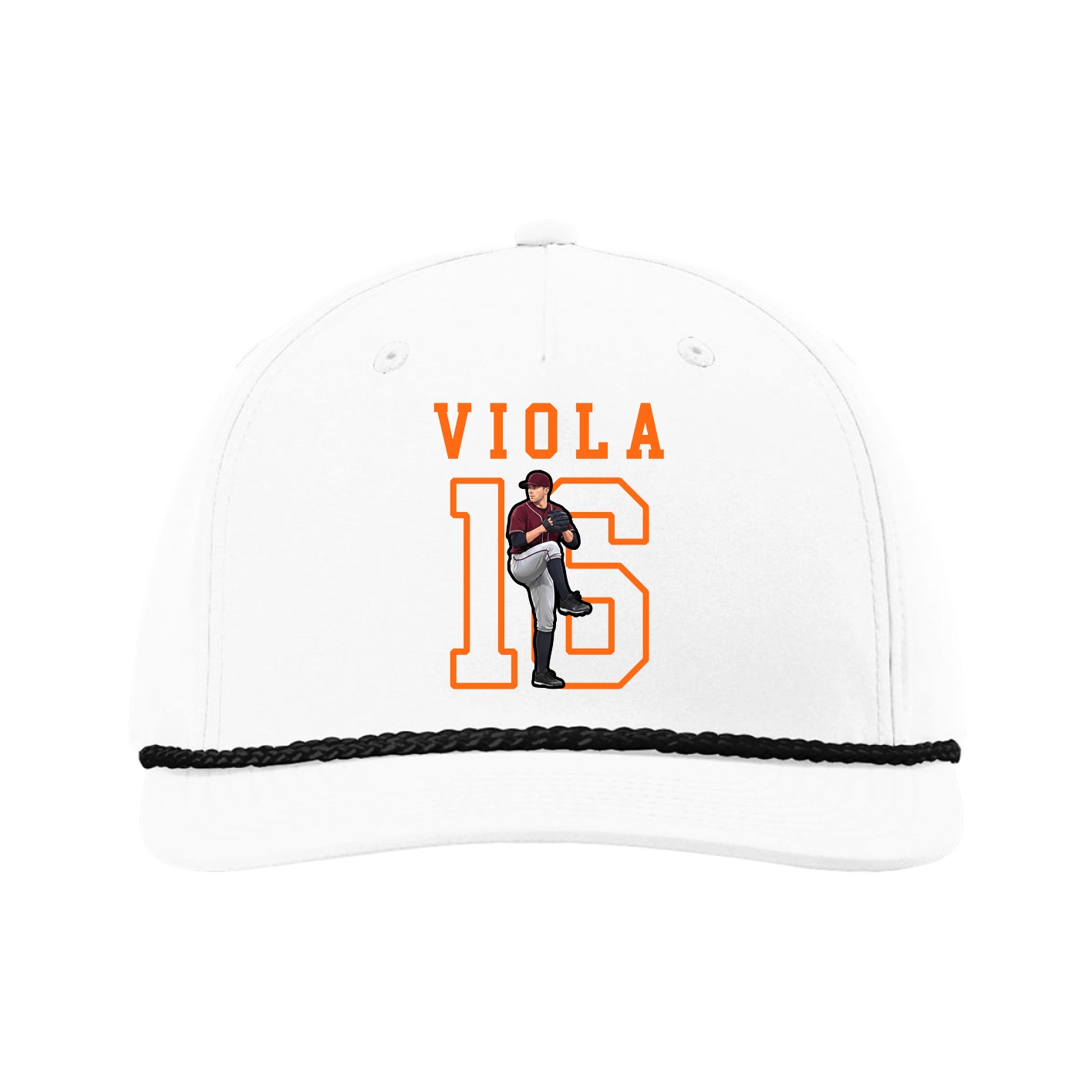 Five-Panel Classic Rope Cap — Shirsey in White