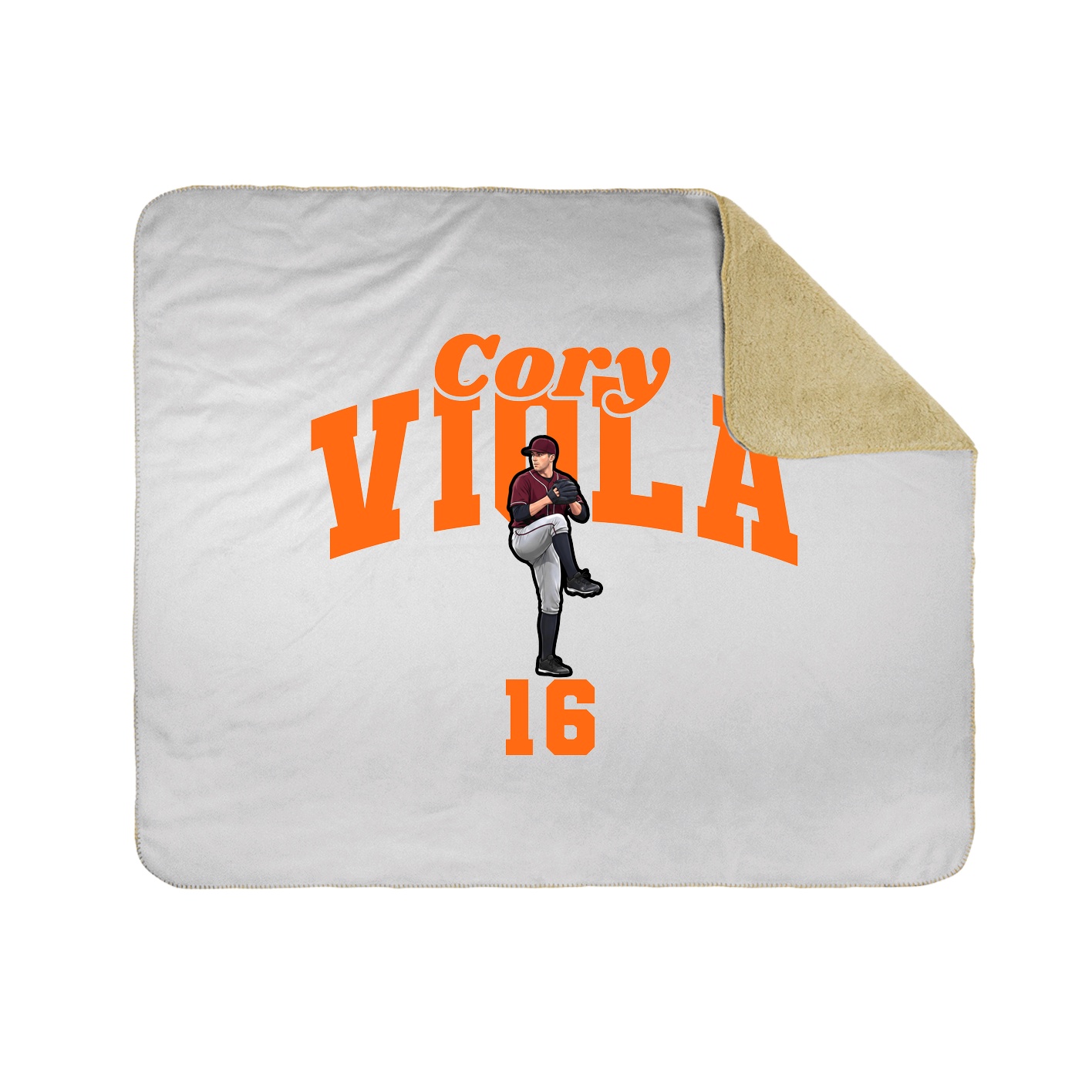 Throw Blanket — Signature Arch in White