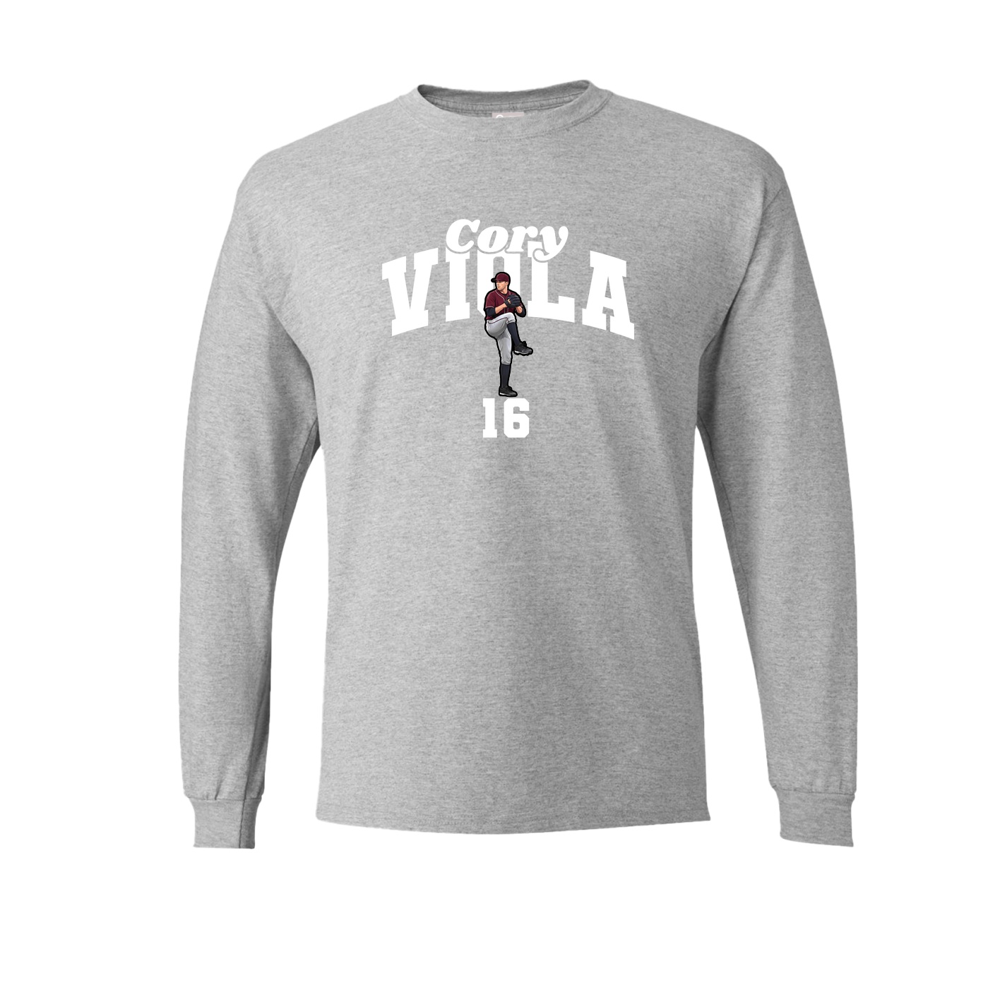 Long Sleeve Tee — Signature Arch in Grey