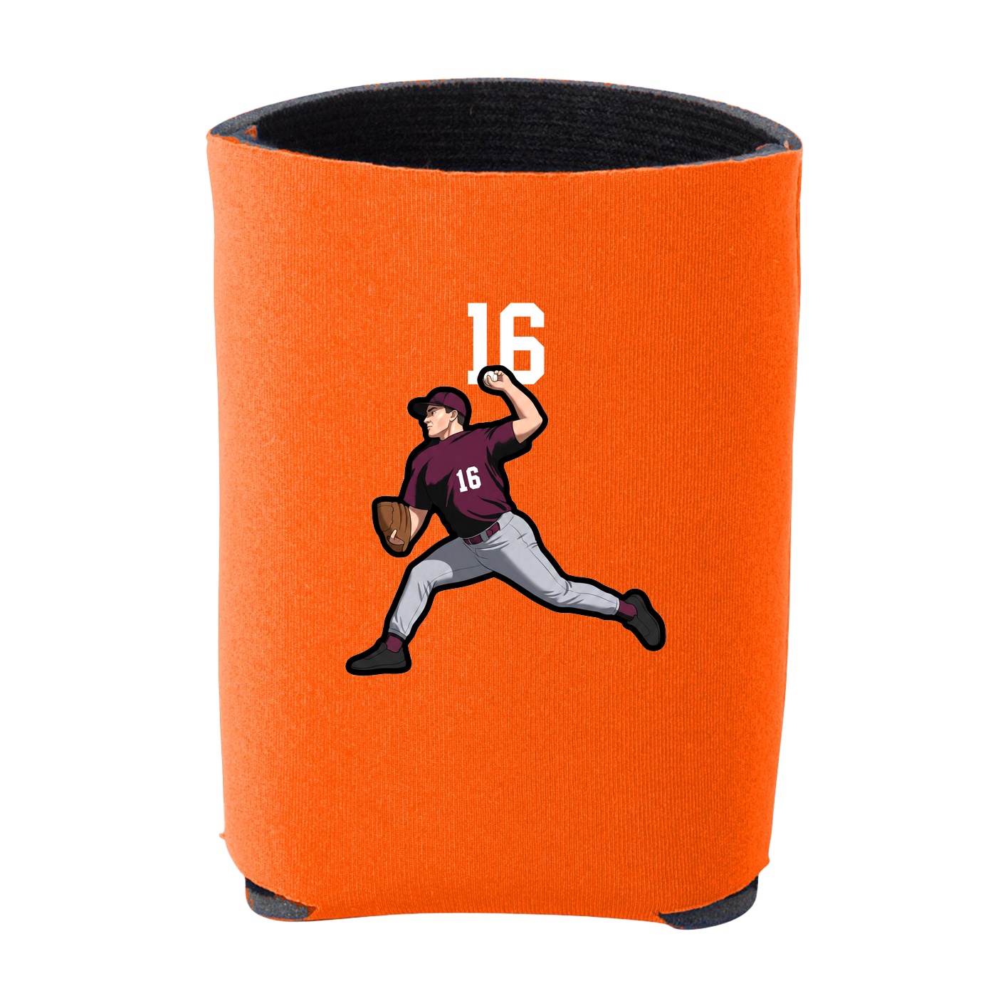 Can Holder — Number Top in Orange