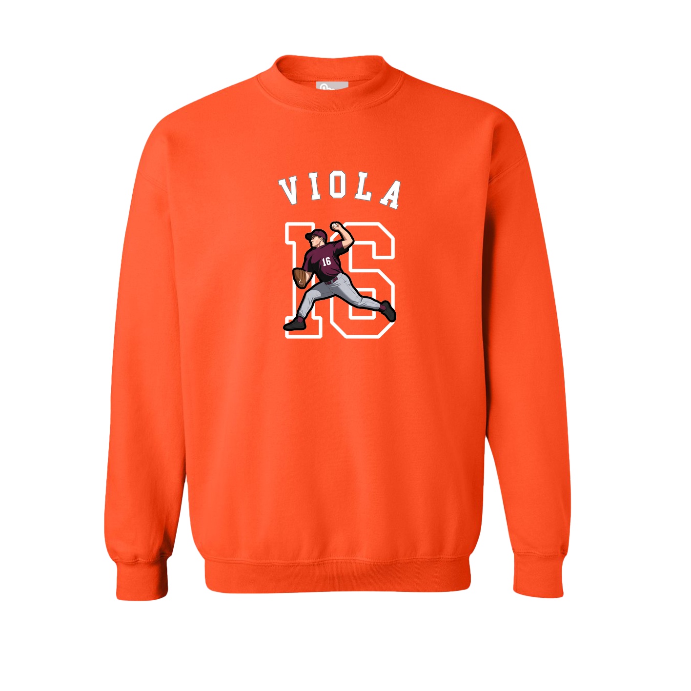 Fleece Crew — Shirsey Arch in Orange