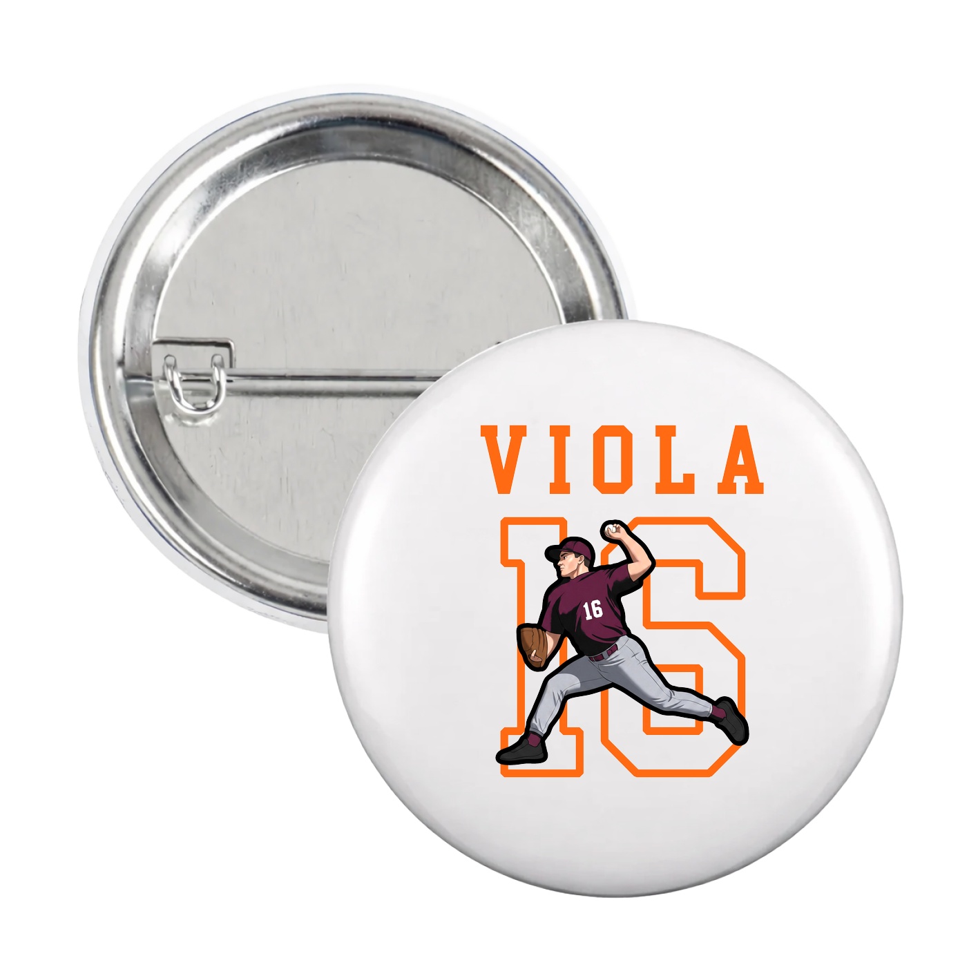Game Day Button — Shirsey in White