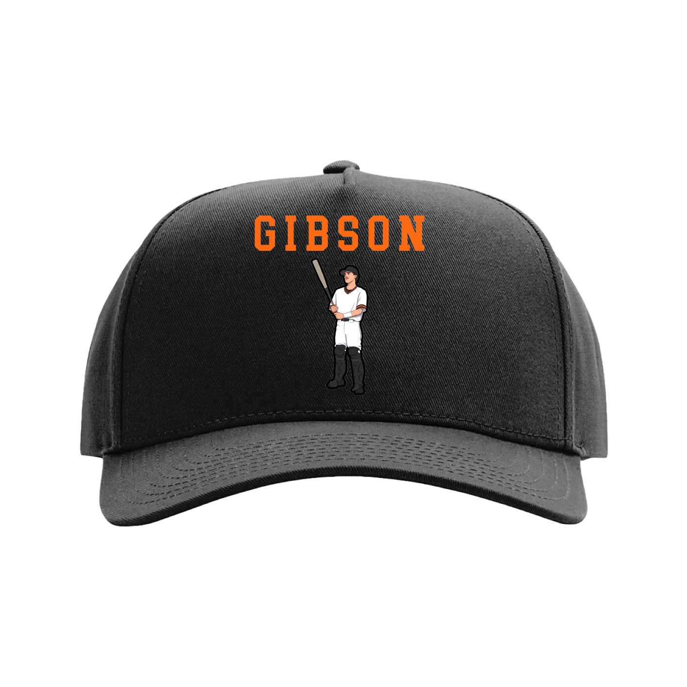 Full Fabric Five-Panel Champ Cap — Shirsey in Black