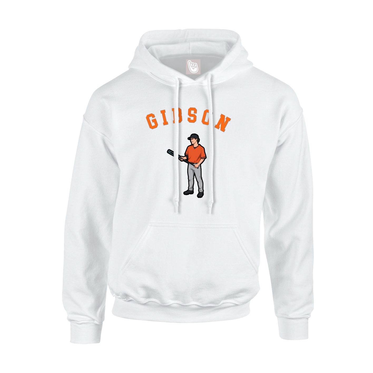 Youth Hoodie — Shirsey Arch in White