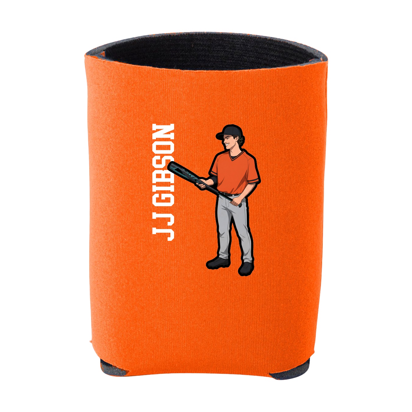 Can Holder — Name Vertical in Orange