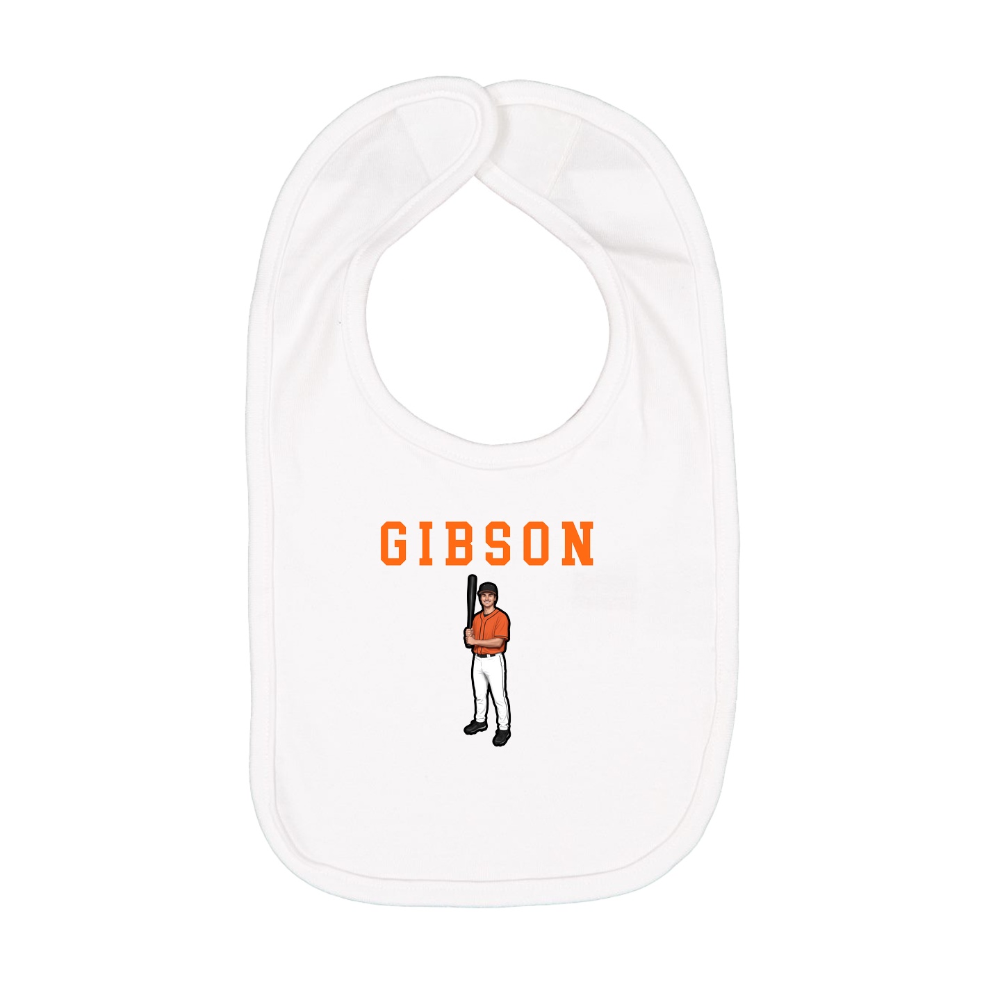 Infant Bib — Shirsey in White