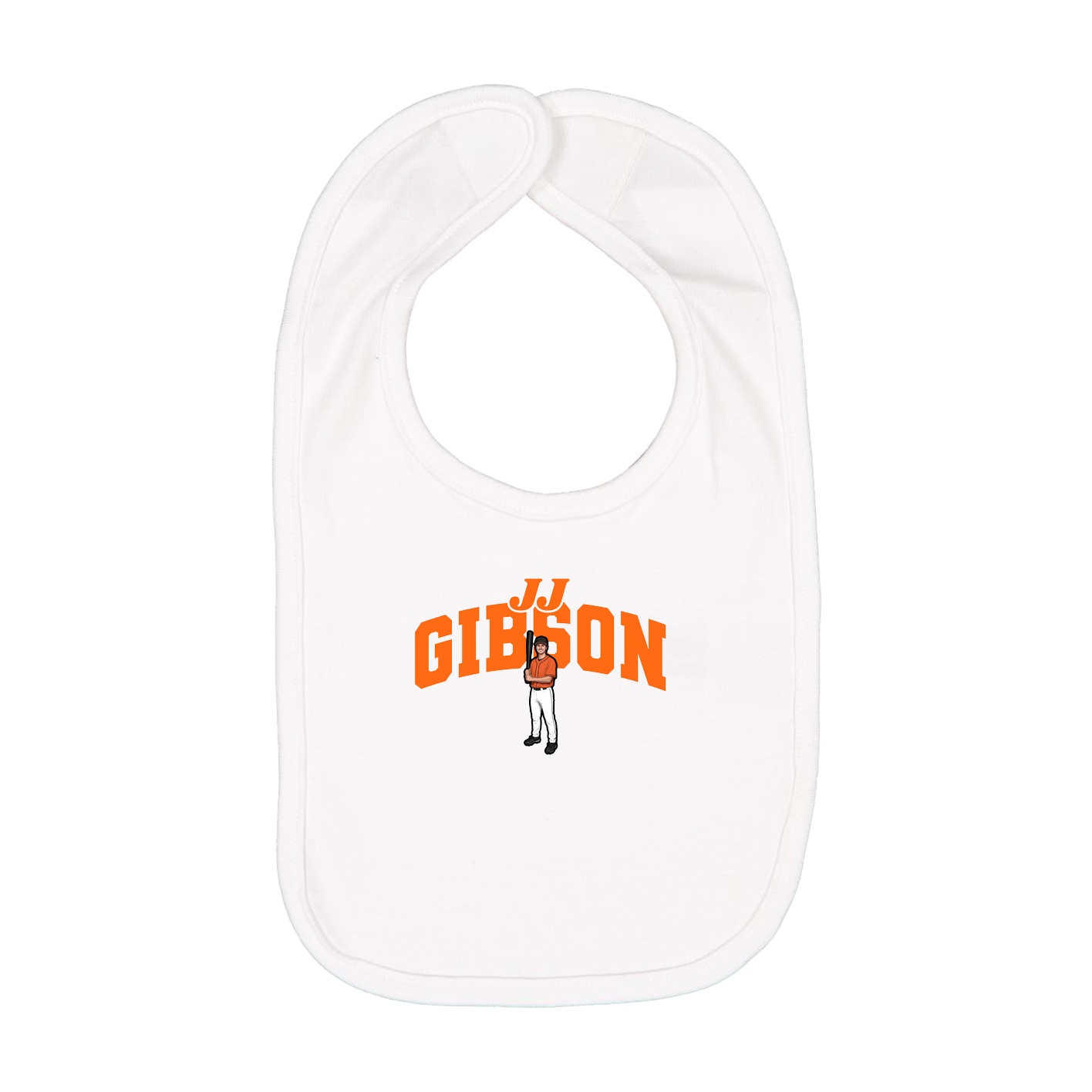 Infant Bib — Signature Arch in White