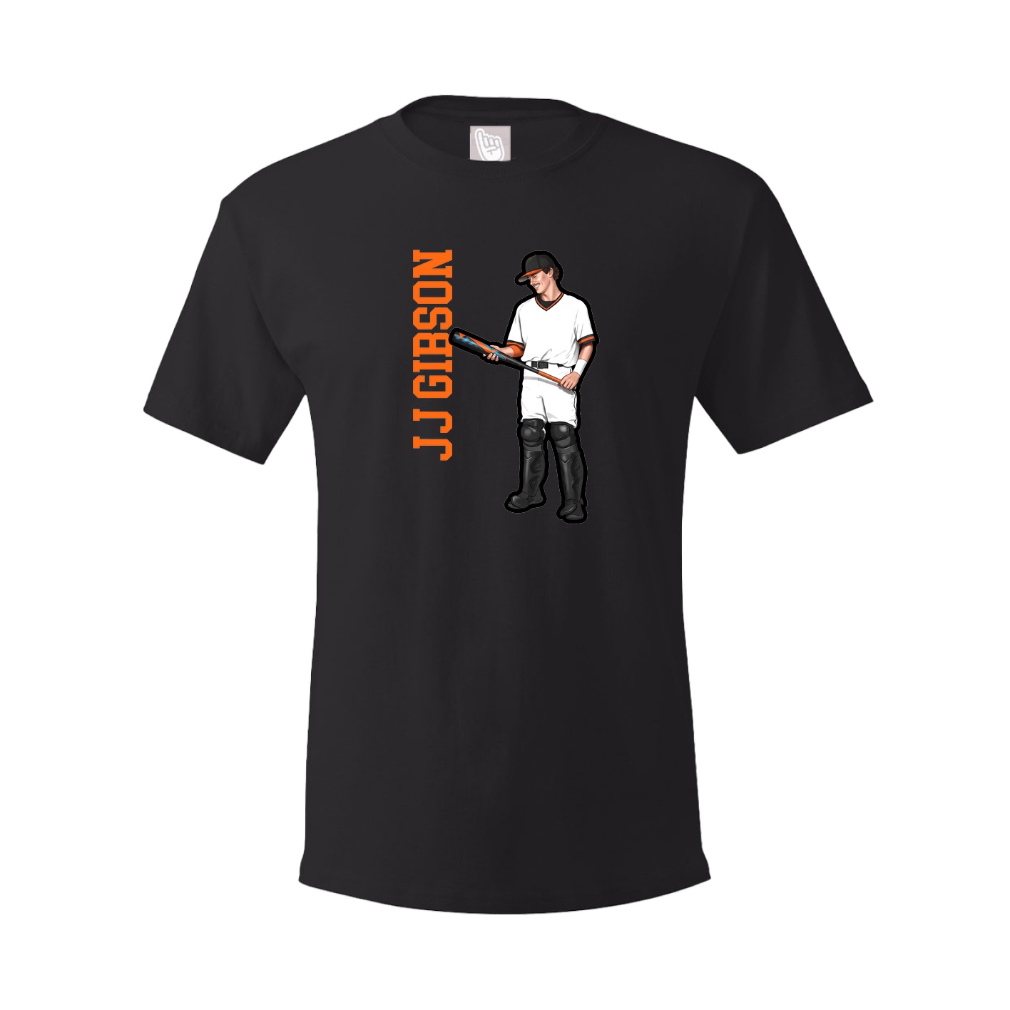 Tee — Name Vertical in Black