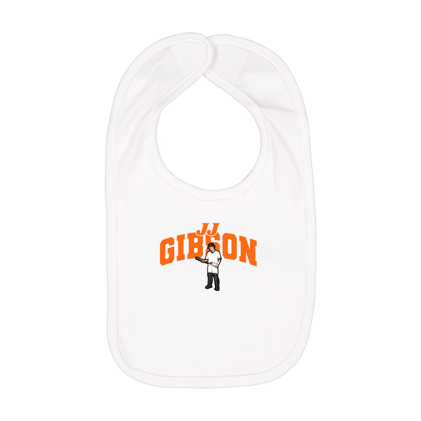 Infant Bib — Signature Arch in White