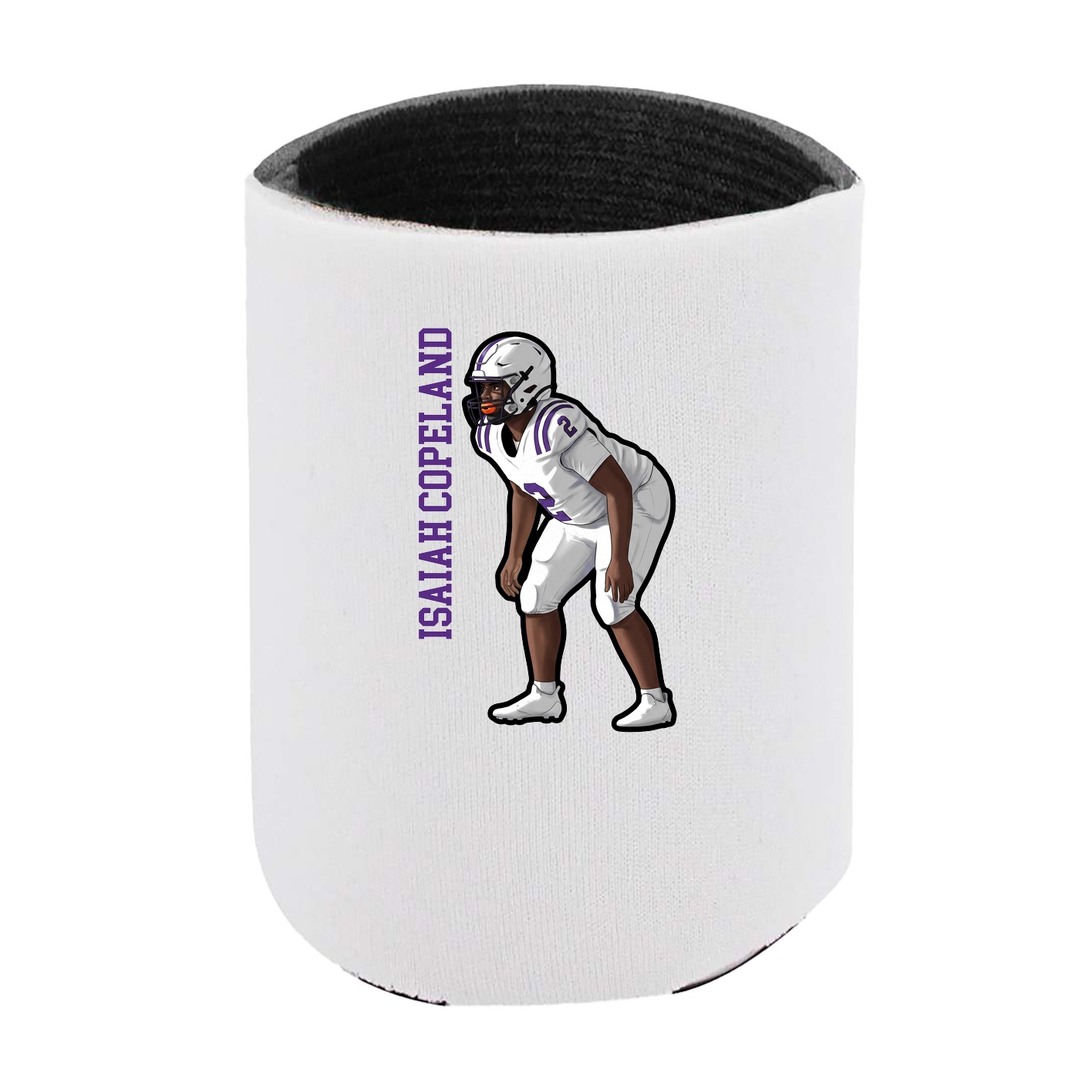 Can Holder — Name Vertical in White