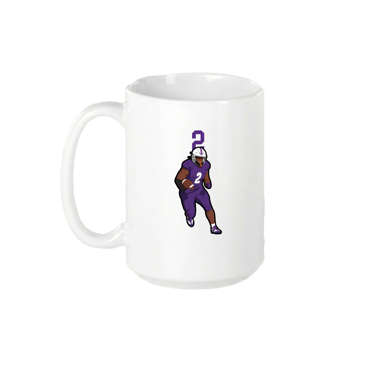 15oz Coffee Mug — Number Top in White