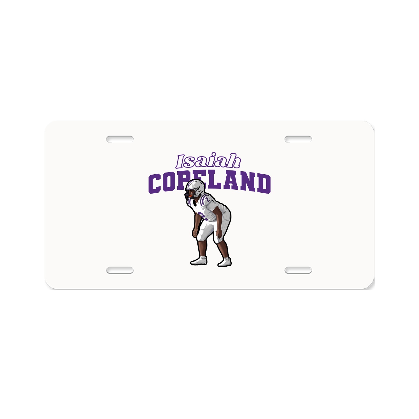 License Plate — Name Arch in Classic