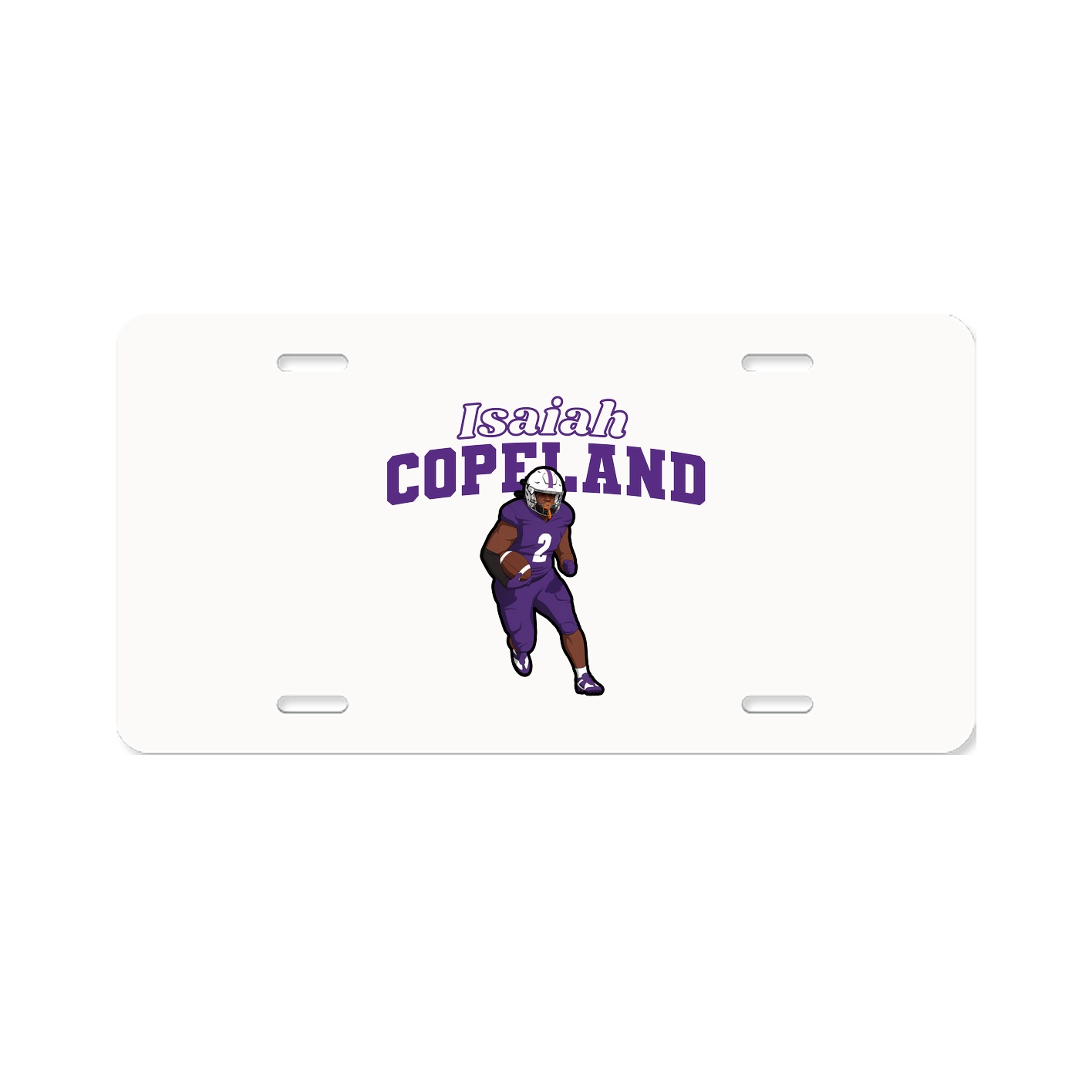 License Plate — Name Arch in Classic