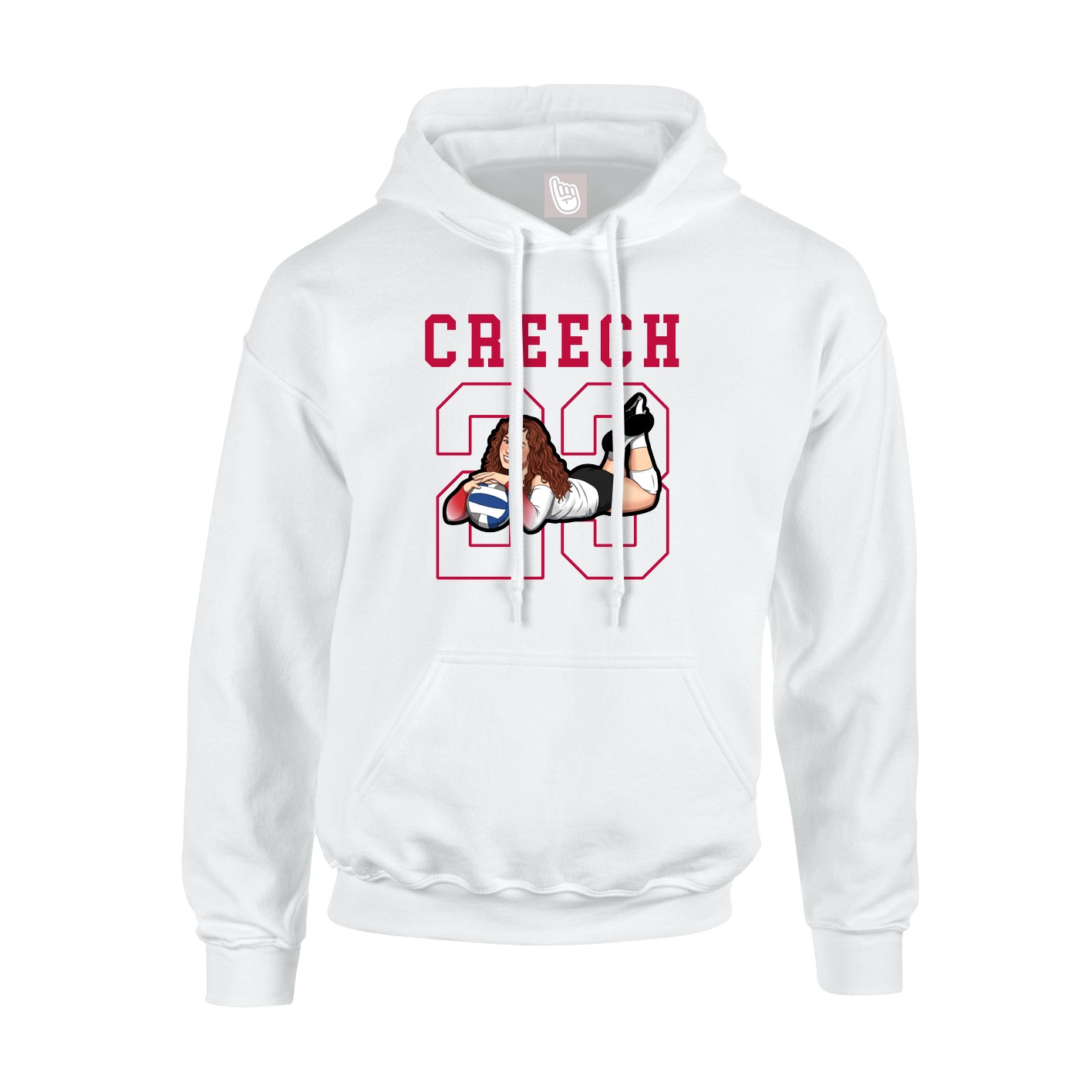 Hoodie — Shirsey in White