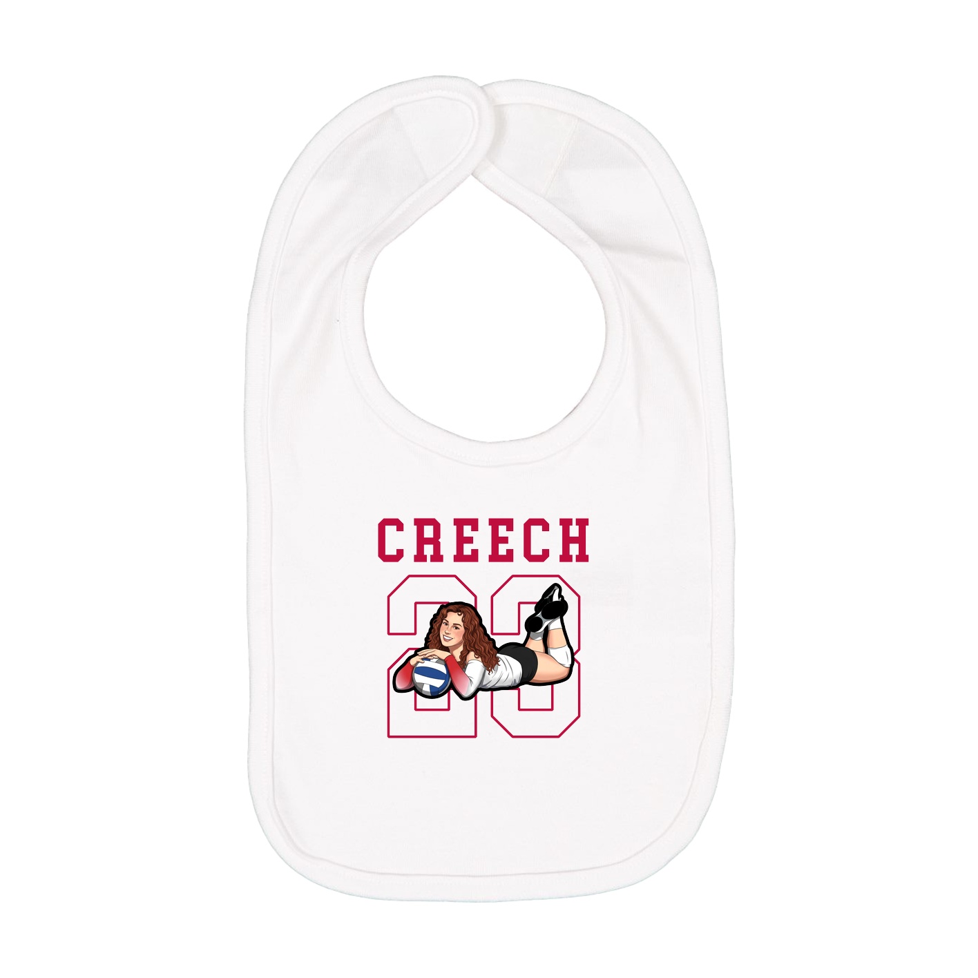 Infant Bib — Shirsey in White