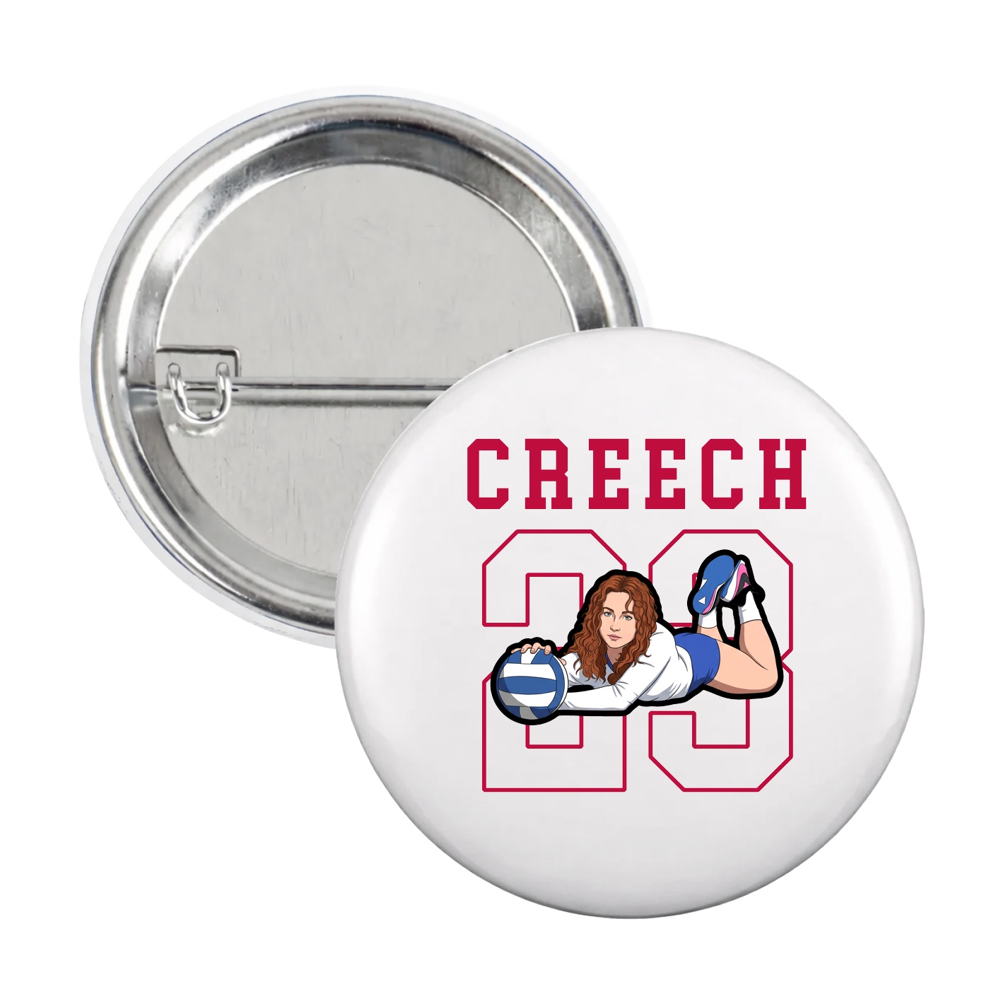 Game Day Button — Shirsey in White