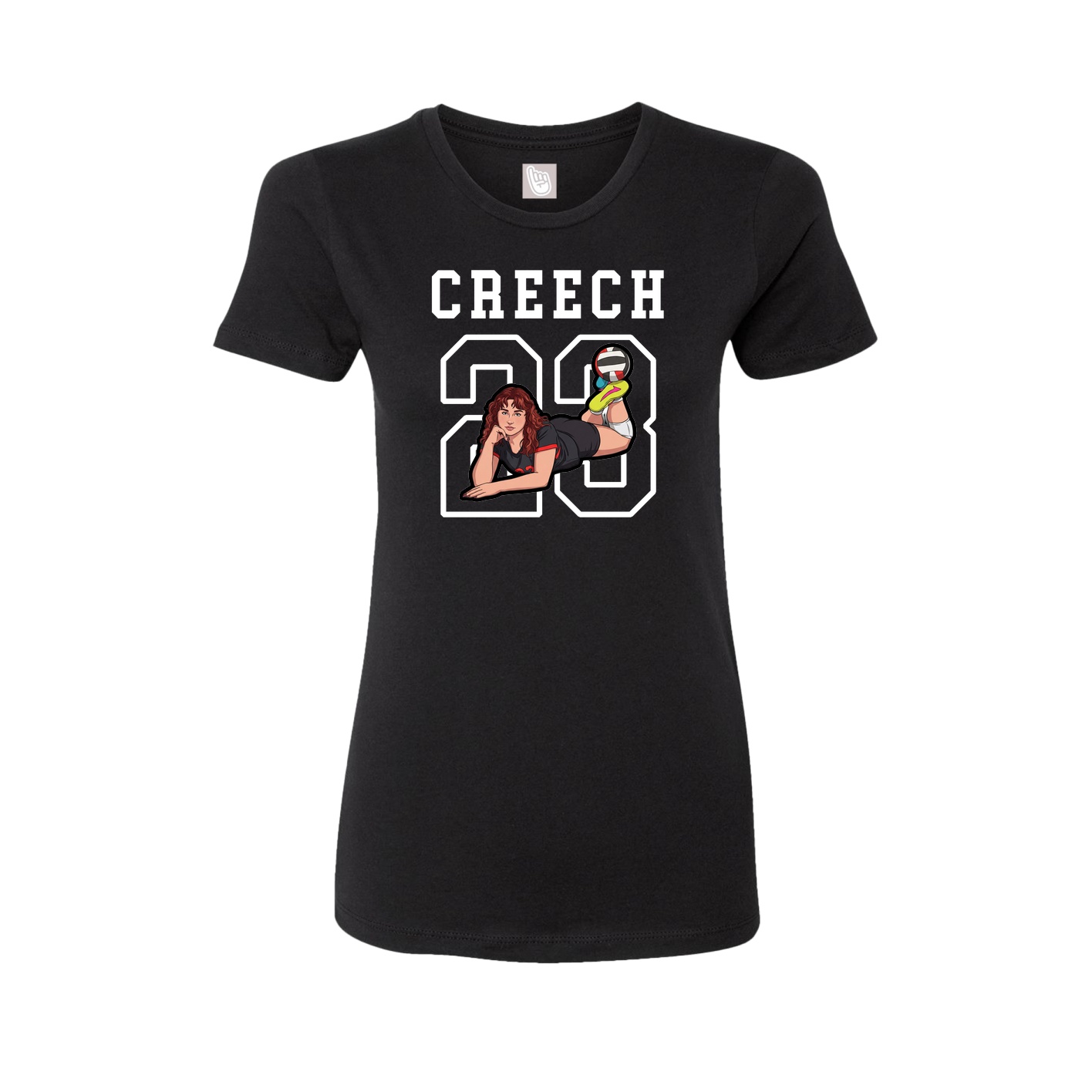 Fitted Women's Tee — Shirsey in Black
