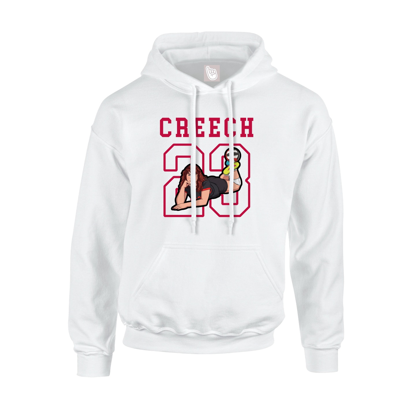 Hoodie — Shirsey in White