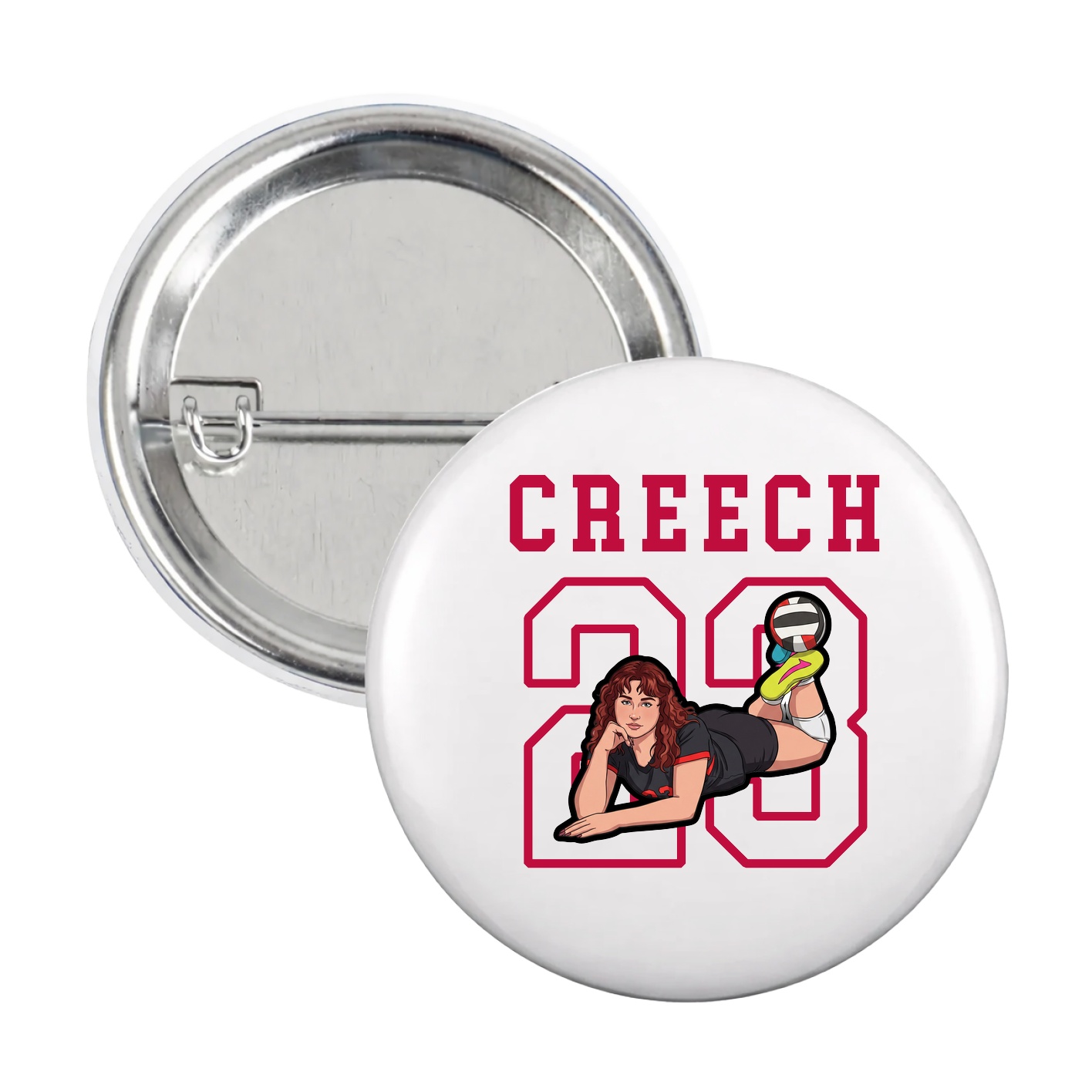 Game Day Button — Shirsey in White