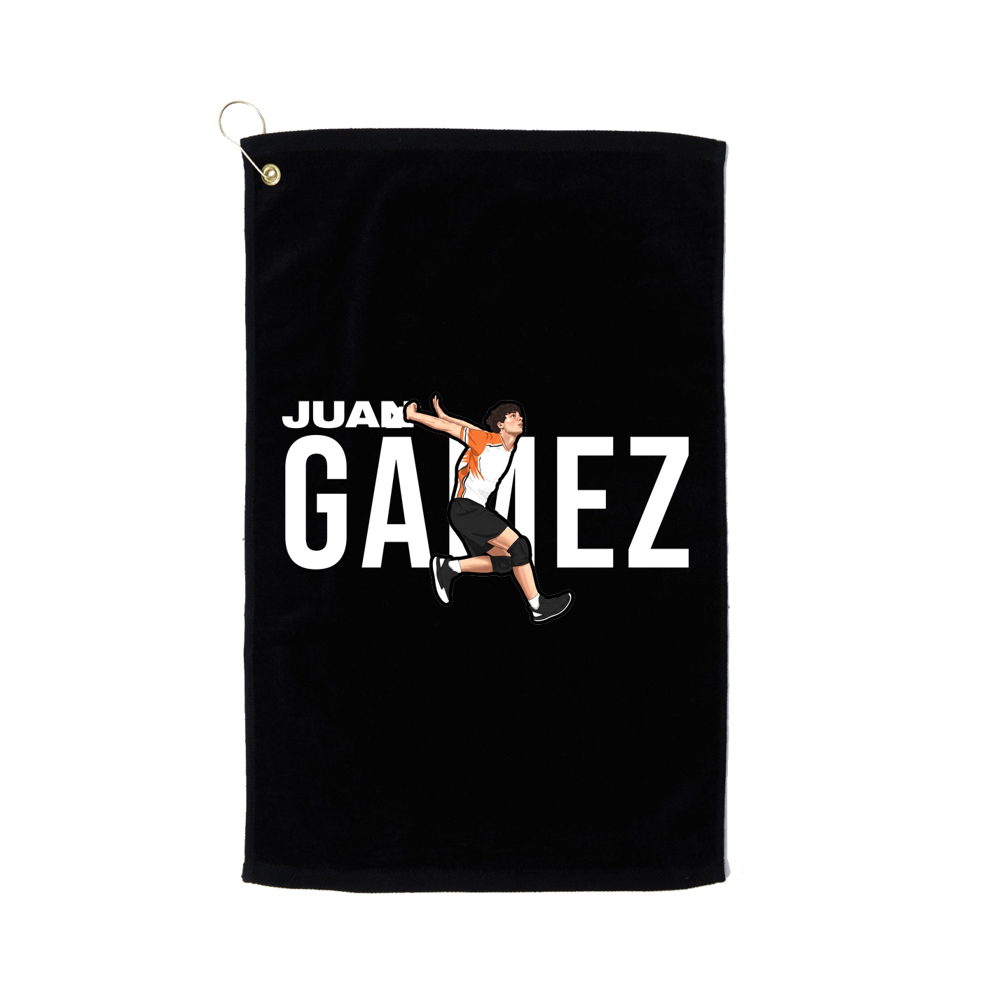 Golf Towel — Player Name in Black