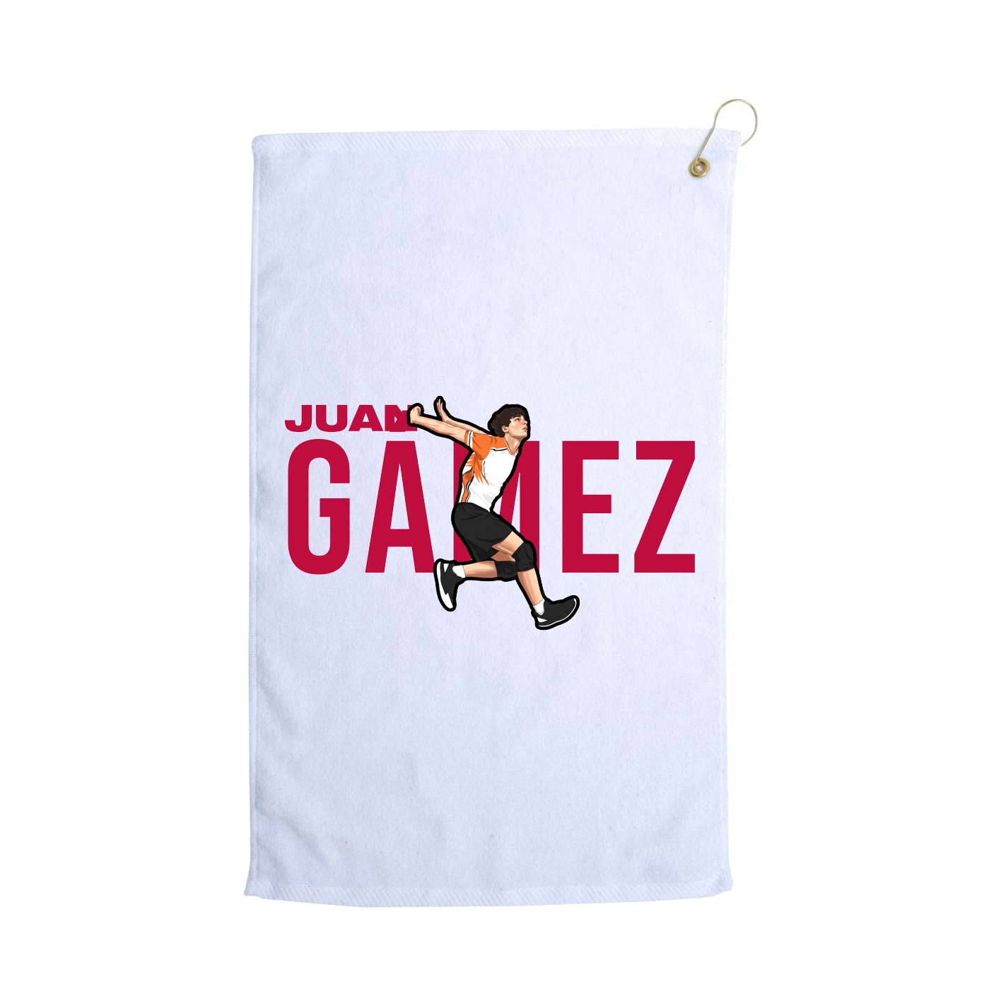 Golf Towel — Player Name in White