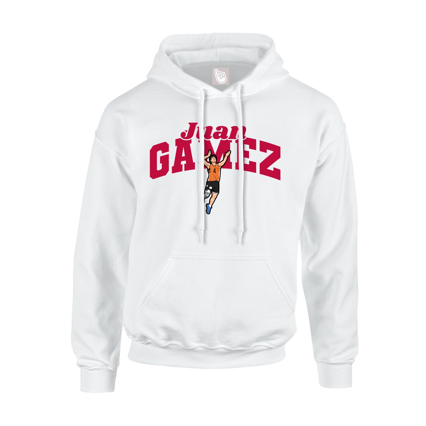 Hoodie — Signature Arch in White