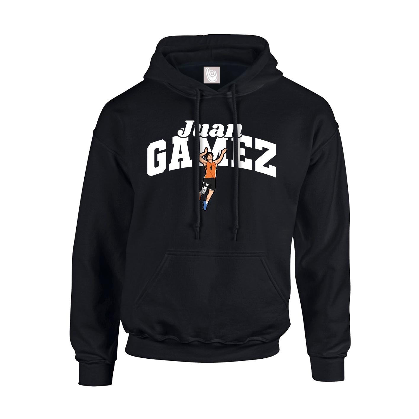 Youth Hoodie — Signature Arch in Black