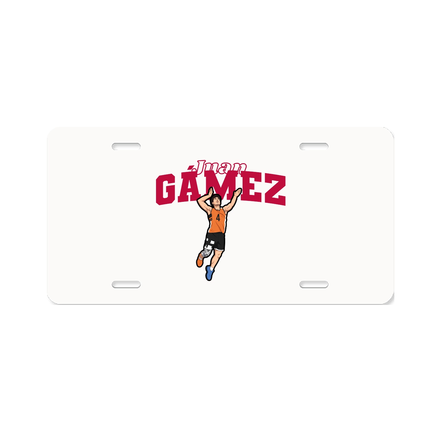 License Plate — Name Arch in Classic