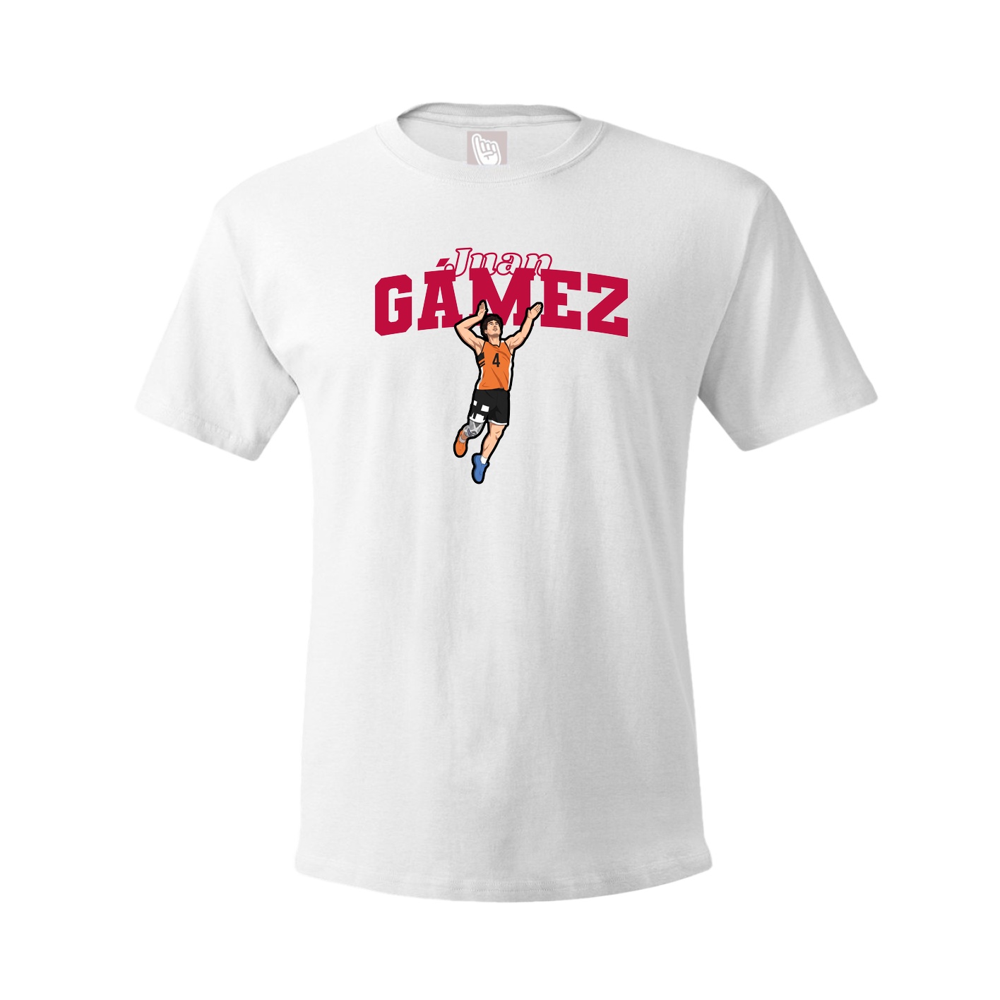 Youth Tee — Name Arch in White