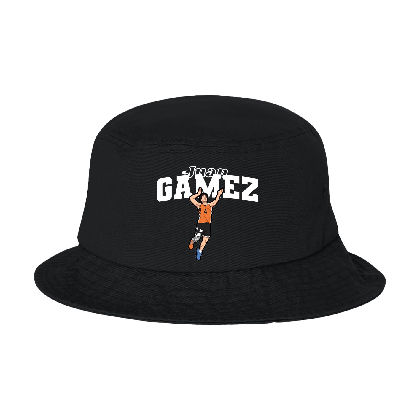 Bucket Cap — Name Arch in Black