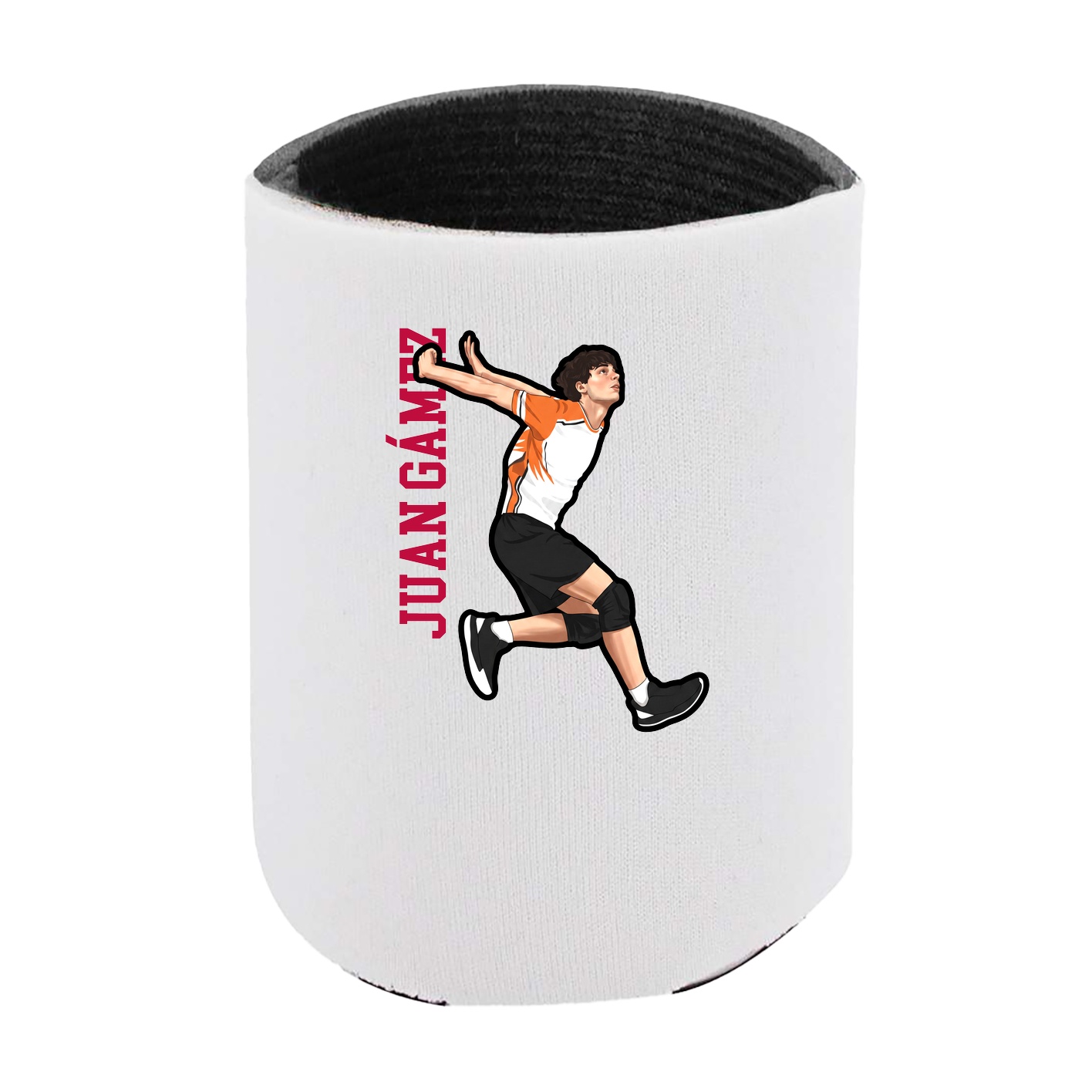 Can Holder — Name Vertical in White