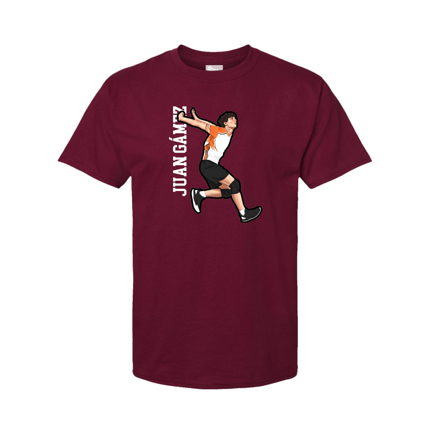Tee — Name Vertical in Cardinal