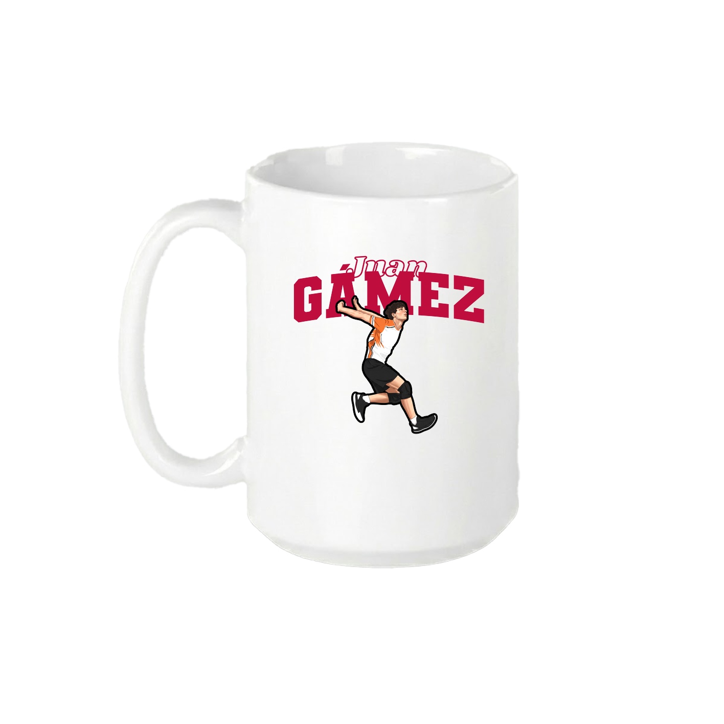 15oz Coffee Mug — Name Arch in White
