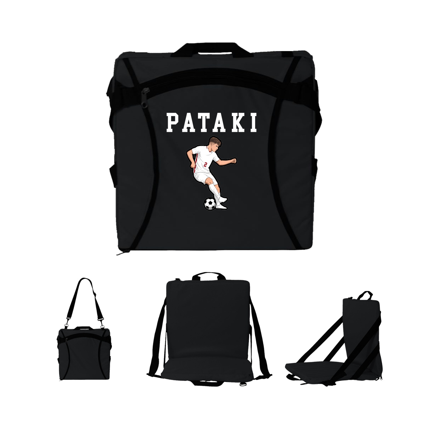 Folding Stadium Seat — Shirsey in Black