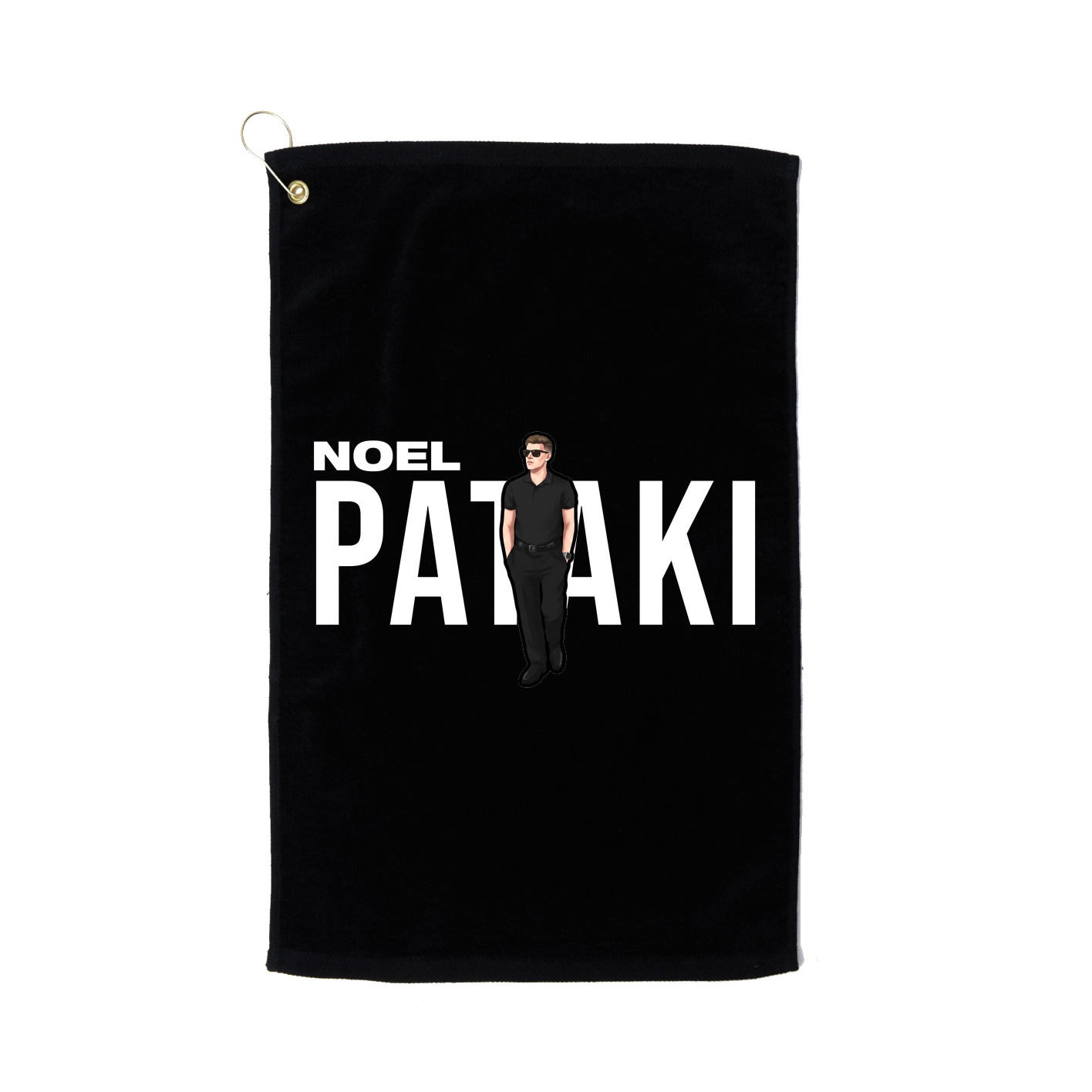 Golf Towel — Player Name in Black