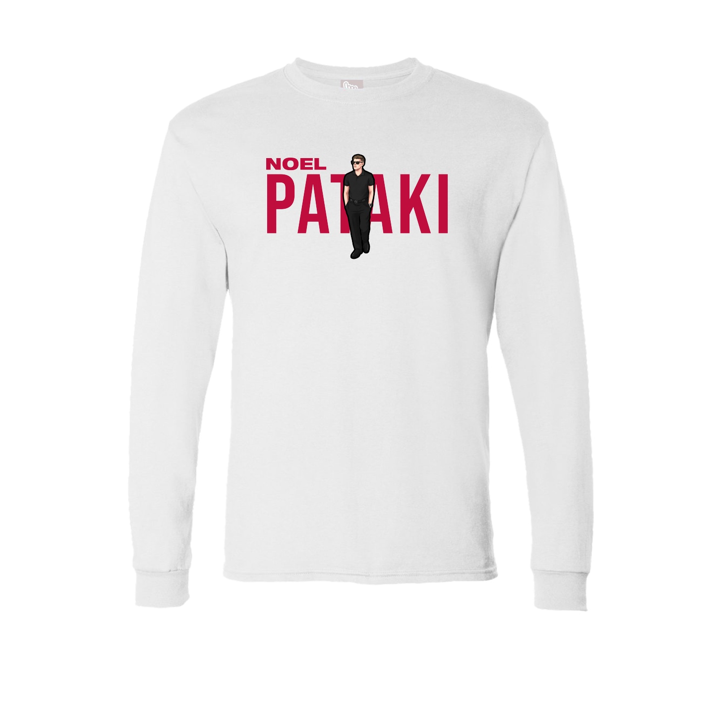 Long Sleeve Tee — Player Name in White