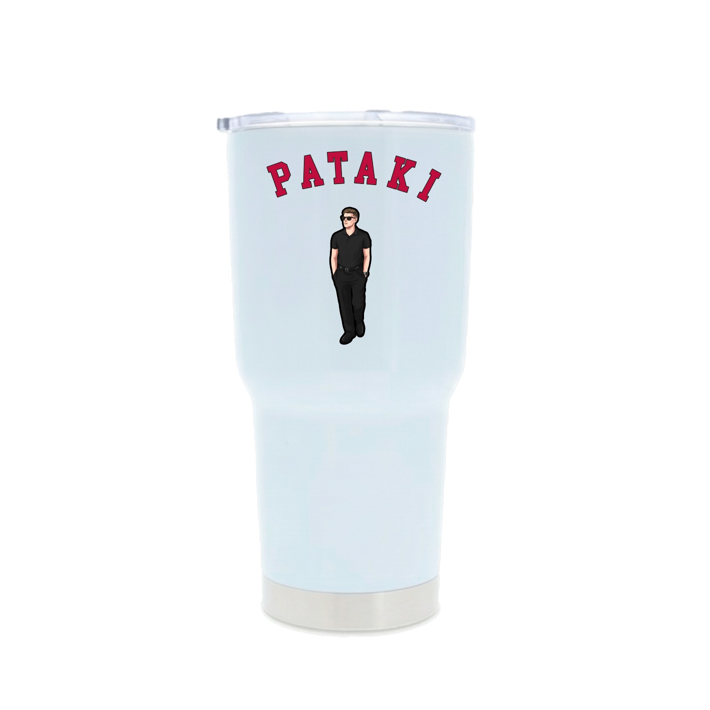 30oz Stainless Steel Tumbler — Shirsey Arch in White